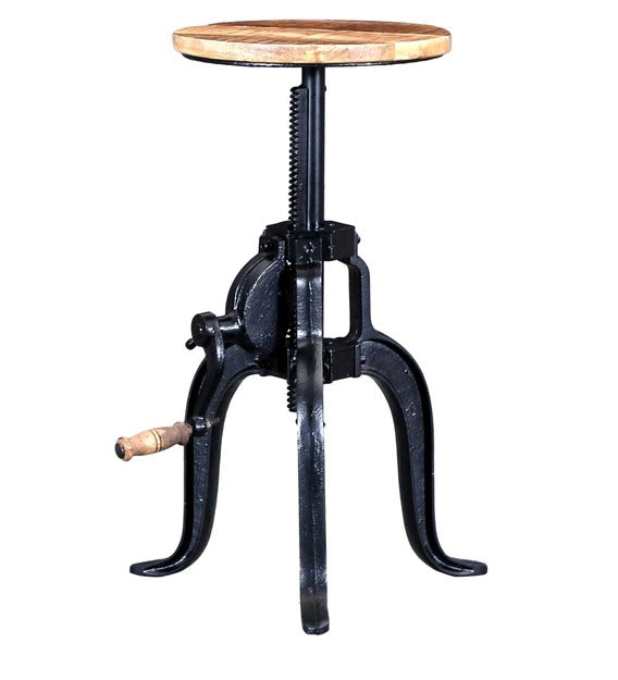 Detec™ Solid Wood Adjustable Backless Bar Stool