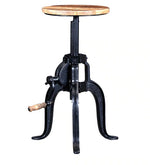 Load image into Gallery viewer, Detec™ Solid Wood Adjustable Backless Bar Stool
