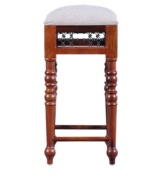 Detec™ Solid Wood Bar Stool In Honey Oak Finish