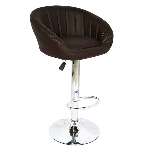 Detec™ Bar Stool with Foot Rest in Coffee Brown Colour