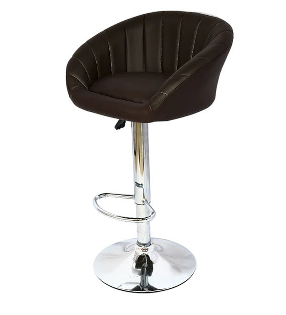 Detec™ Bar Stool with Foot Rest in Coffee Brown Colour