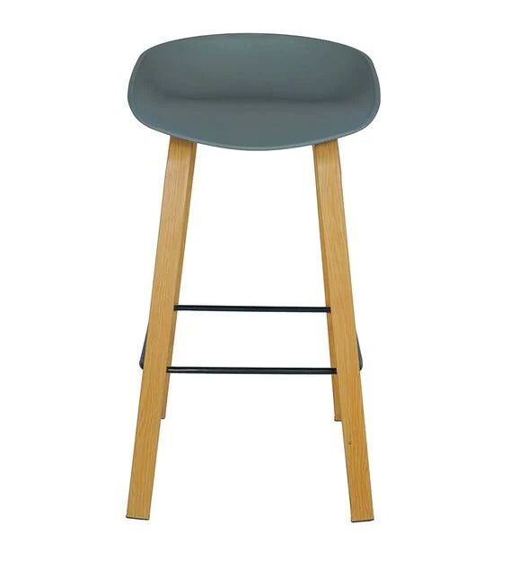 Detec™ Bar Stool with Low Back in Grey Colour