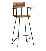 Load image into Gallery viewer, Detec™ Solid Wood Bar Stool In Natural Sheesham Finish
