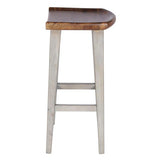Load image into Gallery viewer, Detec™ Bar Stool in Teak Finish In Mango Wood Material

