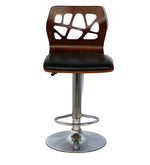Load image into Gallery viewer, Detec™ Bar Stool in Brown Colour Metal Material With Low Back

