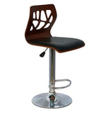 Load image into Gallery viewer, Detec™ Bar Stool in Brown Colour Metal Material With Low Back
