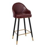 Load image into Gallery viewer, Detec™ Back Bar Stool in Cherry Brown Colour

