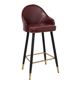Detec™ Back Bar Stool in Cherry Brown Colour