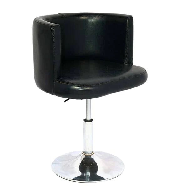 Detec™ Bar Stool with Curved Back in Black Colour