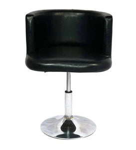 Detec™ Bar Stool with Curved Back in Black Colour