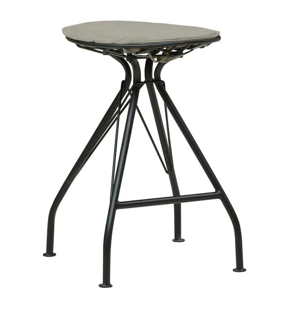 Detec™ Bar Stool In Black Finish With Iron Material