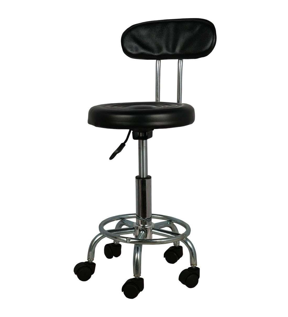 Detec™ Barstool in Black Colour With Leatherette Material