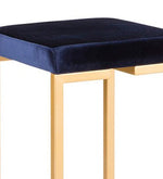 Load image into Gallery viewer, Detec™ Bar stool in Blue Colour With Golden finsih
