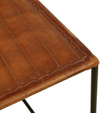 गैलरी व्यूवर में इमेज लोड करें, Detec™ Metal Bar Stool In Brown Colour Leather Material
