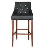 गैलरी व्यूवर में इमेज लोड करें, Detec™ Bar Chair With White Button In Black Colour
