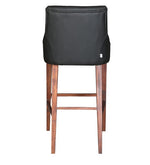 Load image into Gallery viewer, Detec™ Bar Chair With White Button In Black Colour
