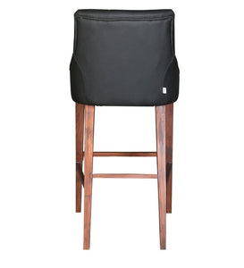 Detec™ Bar Chair With White Button In Black Colour
