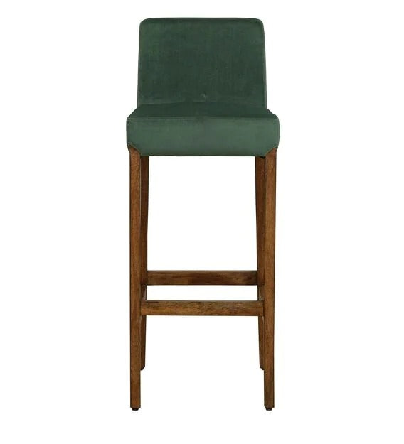 Detec™ Solid Wood Bar Stool In Rustic Teak Finish