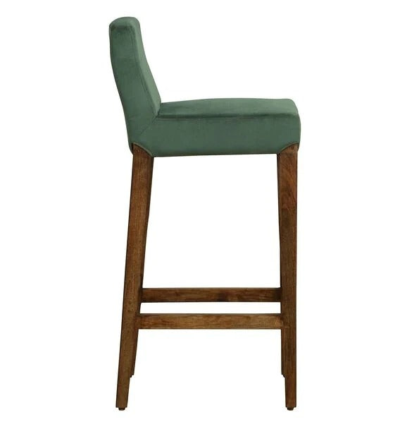 Detec™ Solid Wood Bar Stool In Rustic Teak Finish