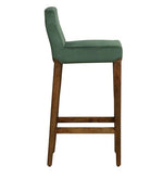 Load image into Gallery viewer, Detec™ Solid Wood Bar Stool In Rustic Teak Finish
