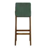 Load image into Gallery viewer, Detec™ Solid Wood Bar Stool In Rustic Teak Finish
