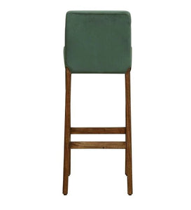 Detec™ Solid Wood Bar Stool In Rustic Teak Finish