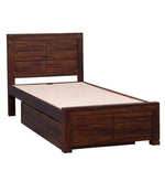 Load image into Gallery viewer, Detec™ Solid Wood Single Bed with Storage in Provincial Teak Finish
