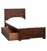 Load image into Gallery viewer, Detec™ Solid Wood Single Bed with Storage in Provincial Teak Finish
