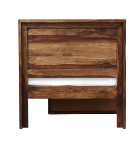 Detec™ Solid Wood Single Bed with Storage in Provincial Teak Finish