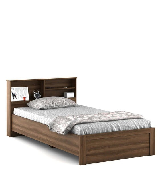 Detec™ Single Bed in Walnut Bronze Colour