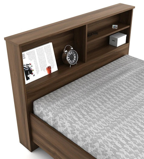 Detec™ Single Bed in Walnut Bronze Colour