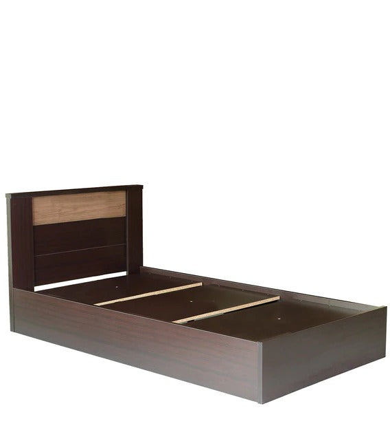 Detec™ Single Bed in Wenge Finish With No Storage