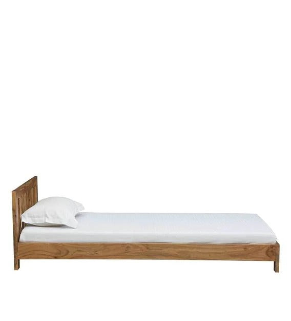 Detec™ Solid Wood Single Bed in Natural Finish