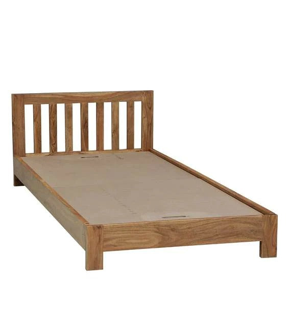 Detec™ Solid Wood Single Bed in Natural Finish