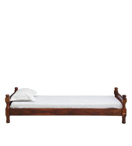 Detec™ Solid Wood Single Bed In Honey Oak Finish