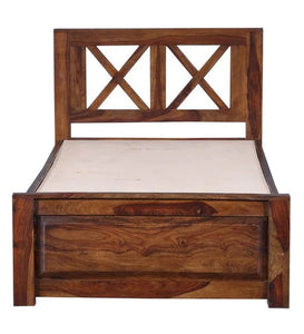 Detec™ Solid Wood Single Bed For Bedroom