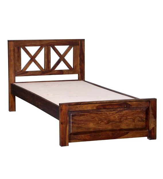 Detec™ Solid Wood Single Bed For Bedroom