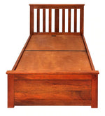 Load image into Gallery viewer, Detec™ Single Bed With Storage in Honey Finish
