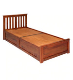 गैलरी व्यूवर में इमेज लोड करें, Detec™ Single Bed With Storage in Honey Finish
