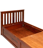 Load image into Gallery viewer, Detec™ Single Bed With Storage in Honey Finish

