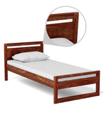 Load image into Gallery viewer, Detec™ Solid Wood Single Bed in Provincial Teak Finish

