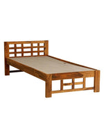 Load image into Gallery viewer, Detec™ Single Bed in Rustic Teak Finish
