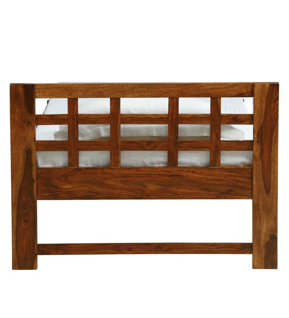 Detec™ Single Bed in Rustic Teak Finish