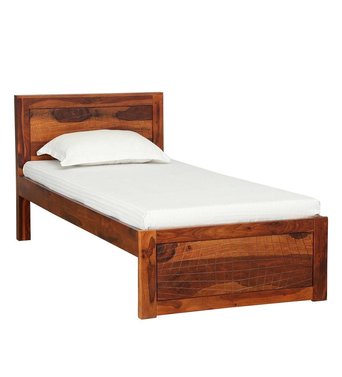 Detec™ Solid Wood Single Bed For Bedroom Type