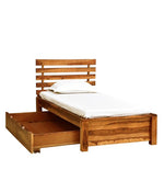 Load image into Gallery viewer, Detec™ Solid Wood Single Bed with Storage in Rustic Teak Finish
