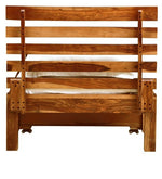 Load image into Gallery viewer, Detec™ Solid Wood Single Bed with Storage in Rustic Teak Finish
