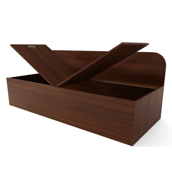 Detec™ Single Bed with Storage in Walnut Color