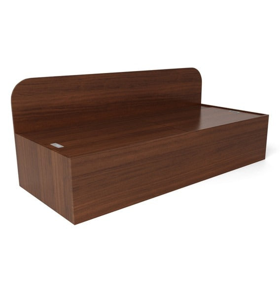 Detec™ Single Bed with Storage in Walnut Color