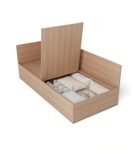 Detec™ Single Bed with Storage in Valigny Oak Finish