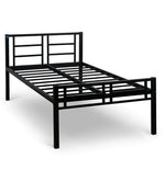 Load image into Gallery viewer, Detec™ Metal Single Bed in Black Colour
